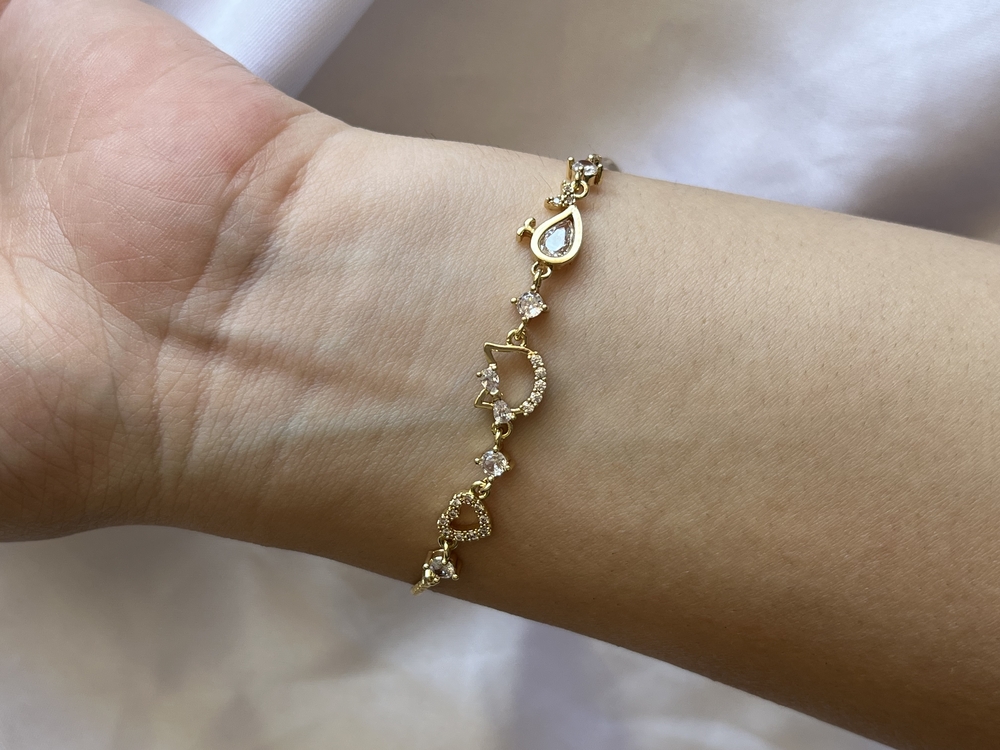 çelik hello kitty gold ayarlanabilir bileklik