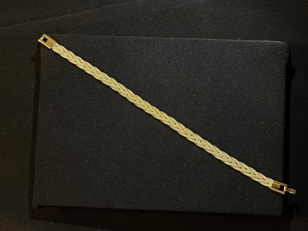 xuping hasır model gold bileklik