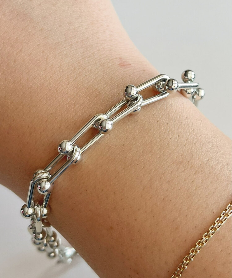 çelik tiffany model silver bileklik