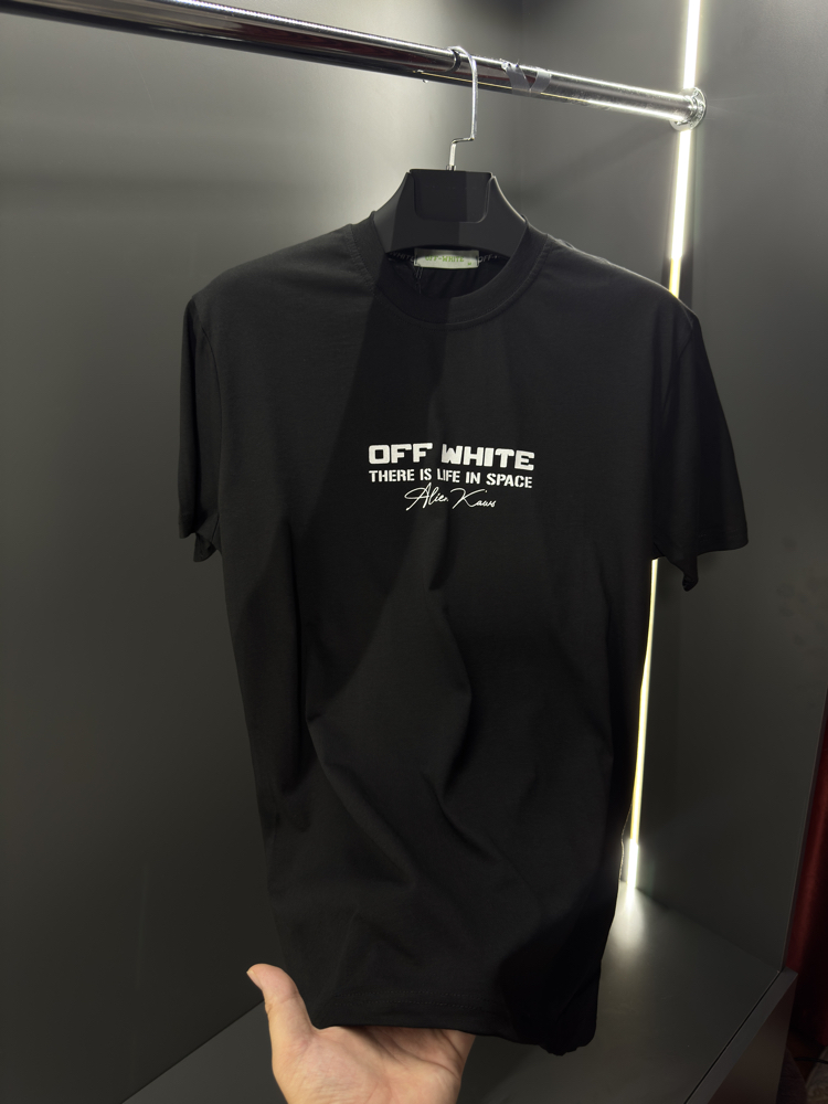 Off White Premium T-Shirt Siyah