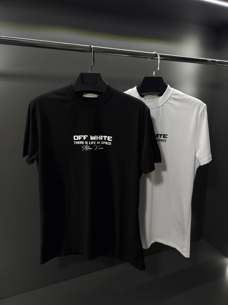 Off White Premium T-Shirt Siyah