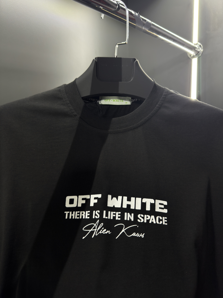Off White Premium T-Shirt Siyah