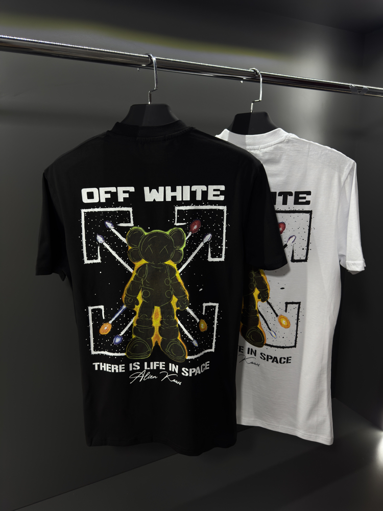 Off White Premium T-Shirt Siyah