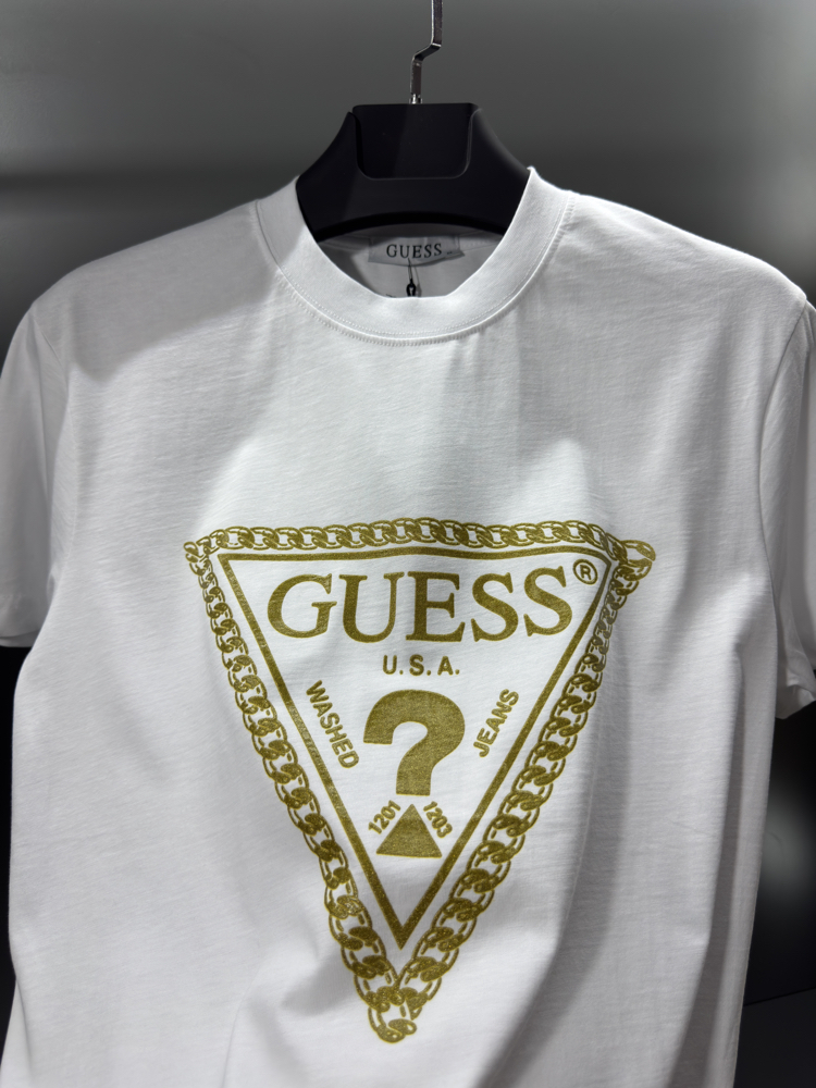 Guess Premium T-Shirt Beyaz