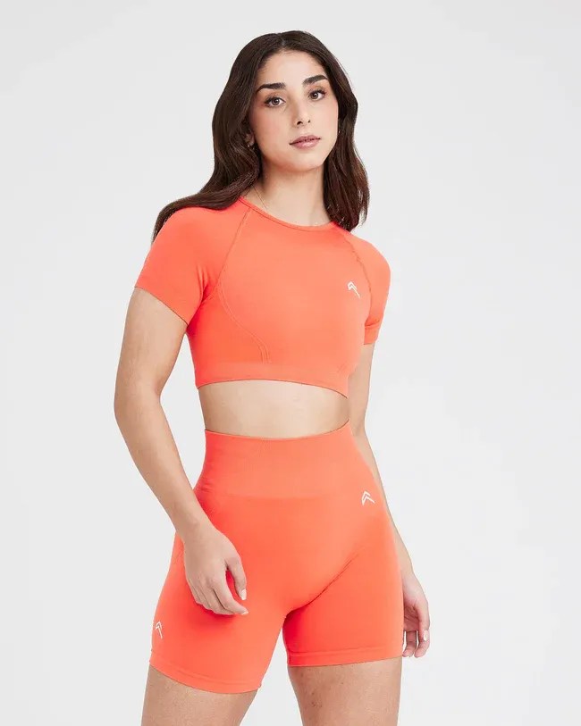 Oneractive Crop Kısa Kol