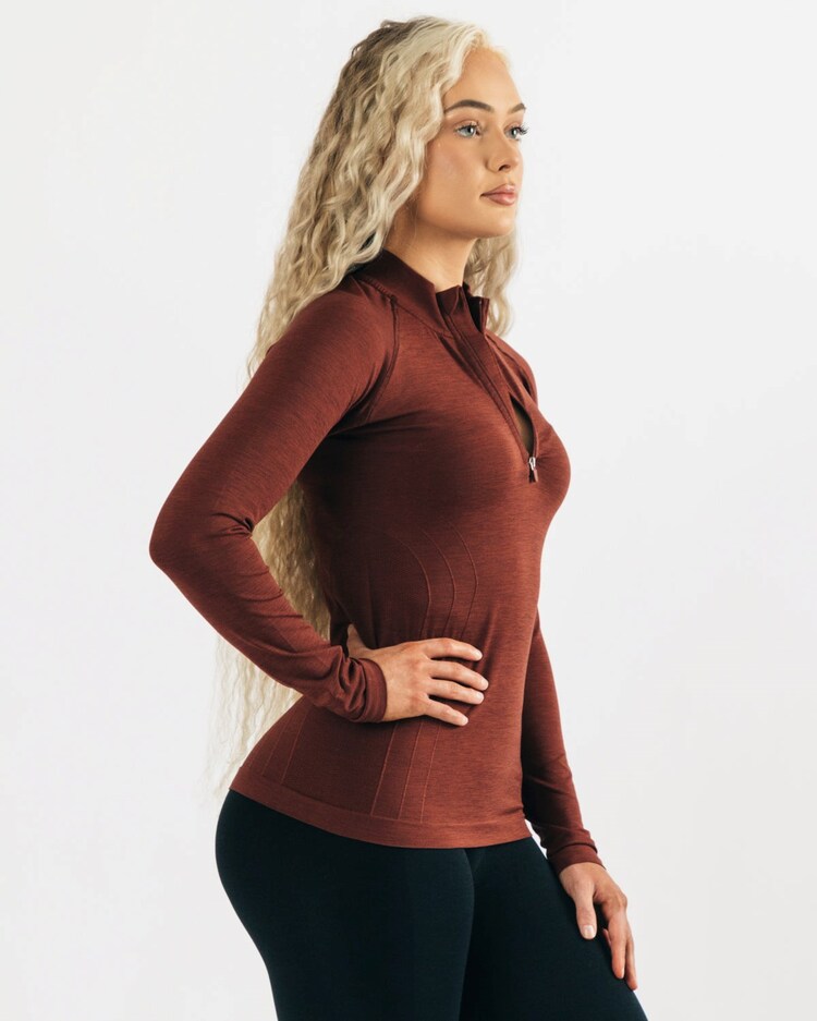 Alphalete Yarım Fermuarlı Body