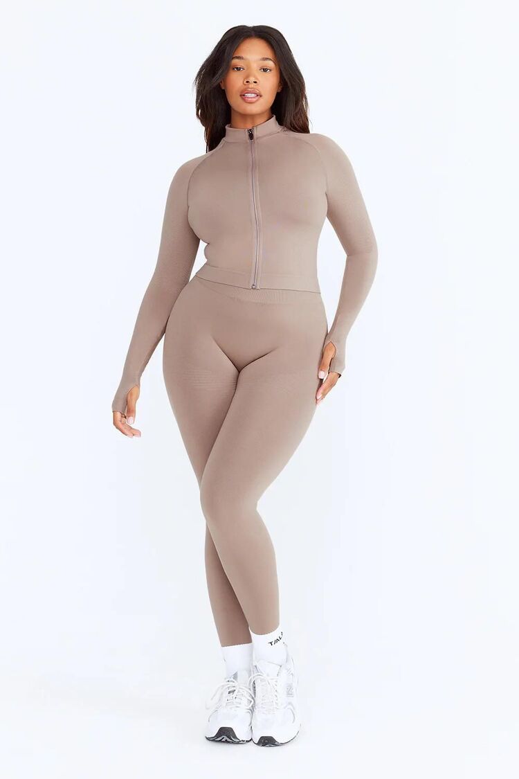 Tala Vizon Seamless Fermuarlı Uzun Kollu Üst - Sportif Şıklık