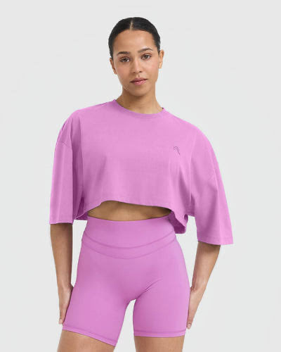 Oneractive Klasik Crop Tişört
