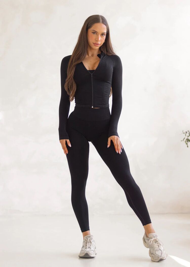 Stacci Seamless Yüksek Bel Spor Tayt - Siyah