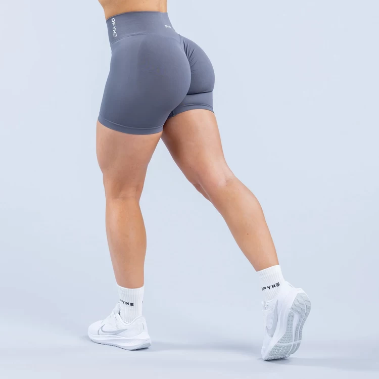 DFYNE Şekillendirici Seamless Spor Şort - Koyu Taş Grisi