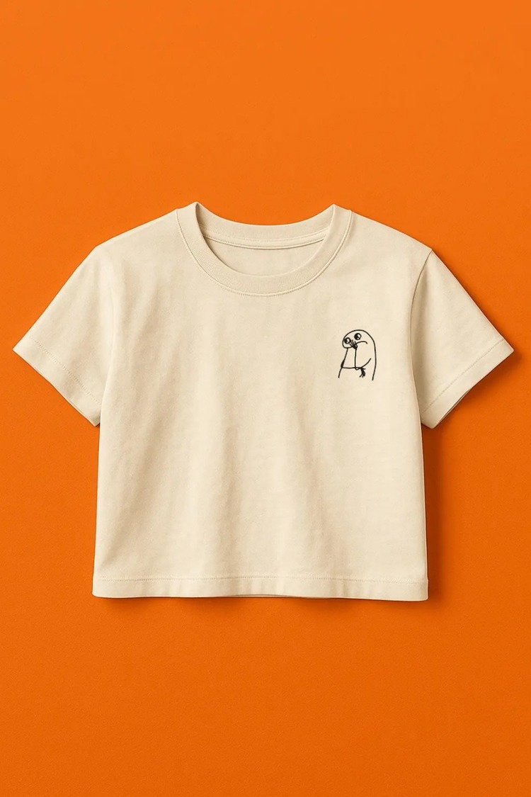 Düşlerinizdeki Tarz için Crop Top T-Shirt