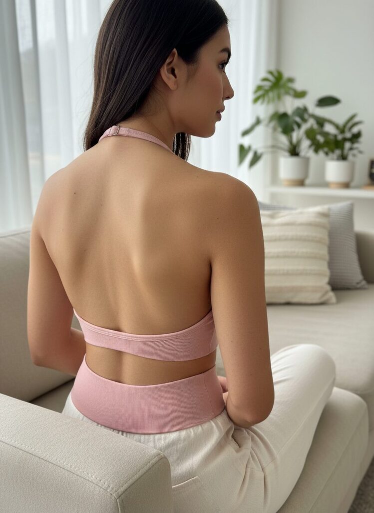 Aniri Seamless Spor Bra - Pudra