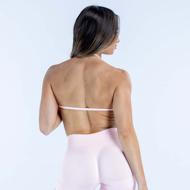DFYNE Açık Pembe Impact Strappy Bra - Destekleyici Spor Bra