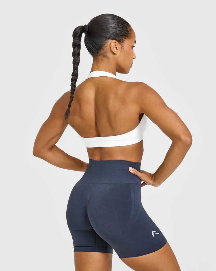 Oner Active Halter Seamless Bra - Beyaz