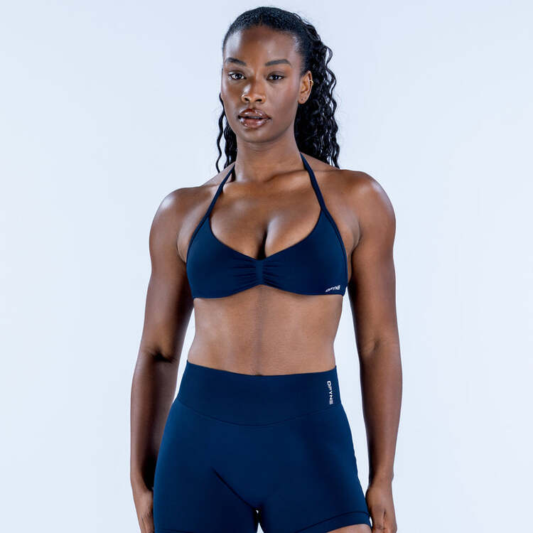 DFYNE Lacivert Impact Strappy Bra - Şekillendirici Spor Bra