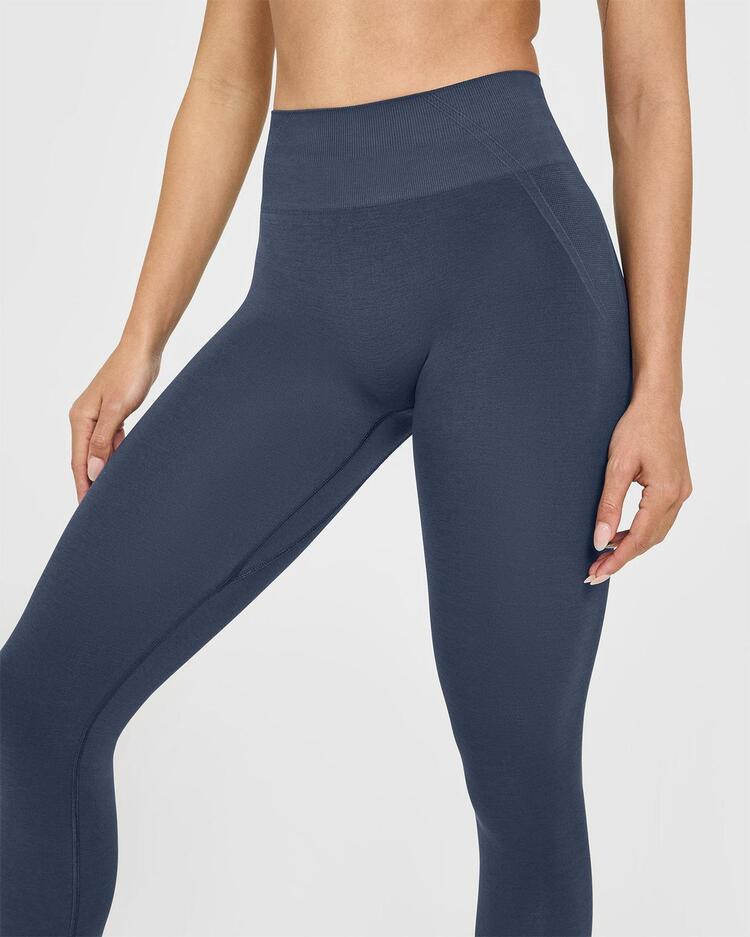 Oner Active Seamless Yüksek Bel Spor Tayt - True blue