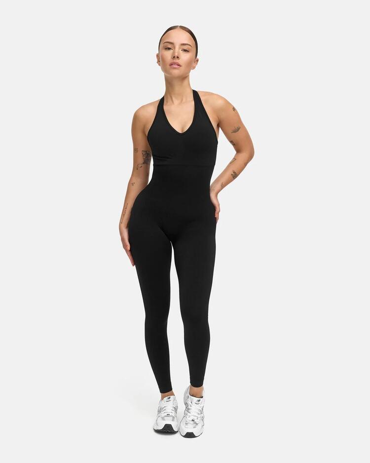 Oace Seamless Halter Tulum - Siyah