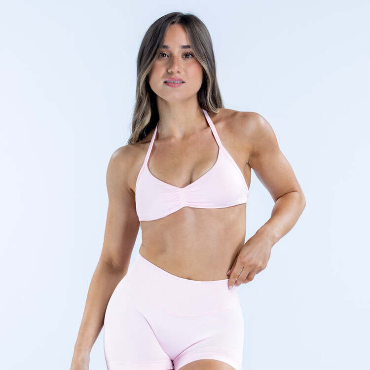 DFYNE Açık Pembe Impact Strappy Bra - Destekleyici Spor Bra