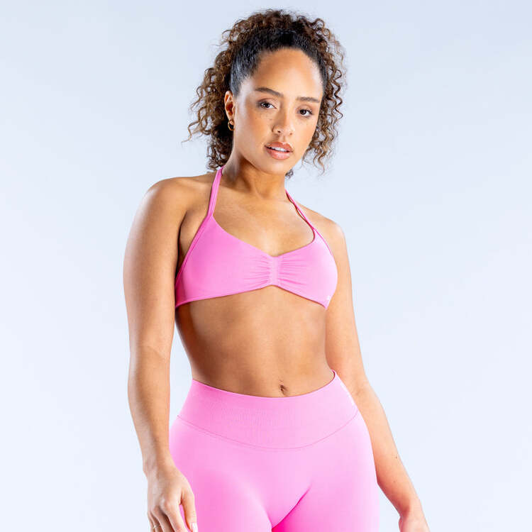 DFYNE Pembe Impact Strappy Bra - Destekleyici Spor Bra