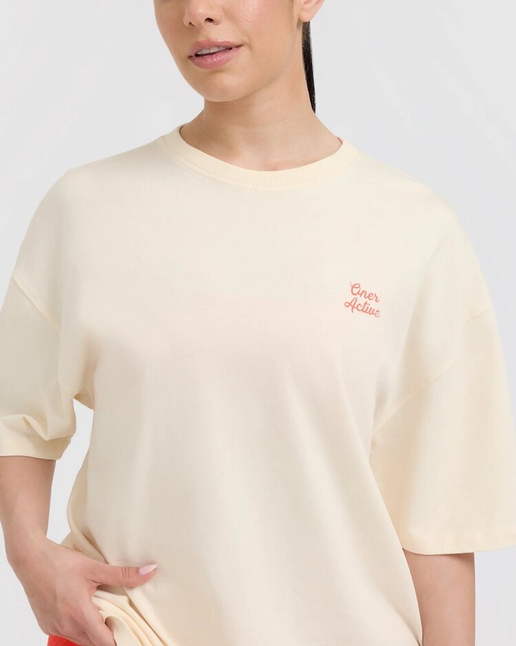 Oneractive oversize yıkama t-shirt