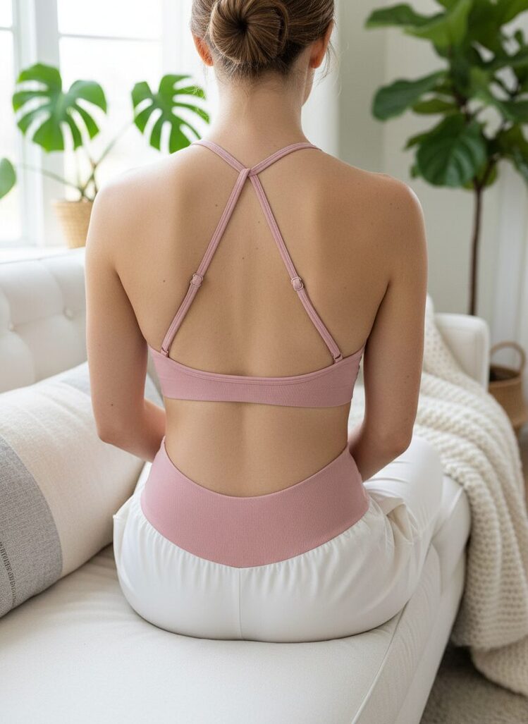 Aniri Seamless Spor Bra - Pudra