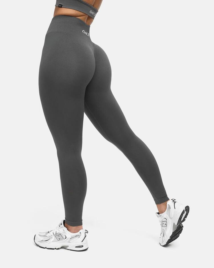 Oace Seamless Yüksek Bel Spor Tayt - Füme