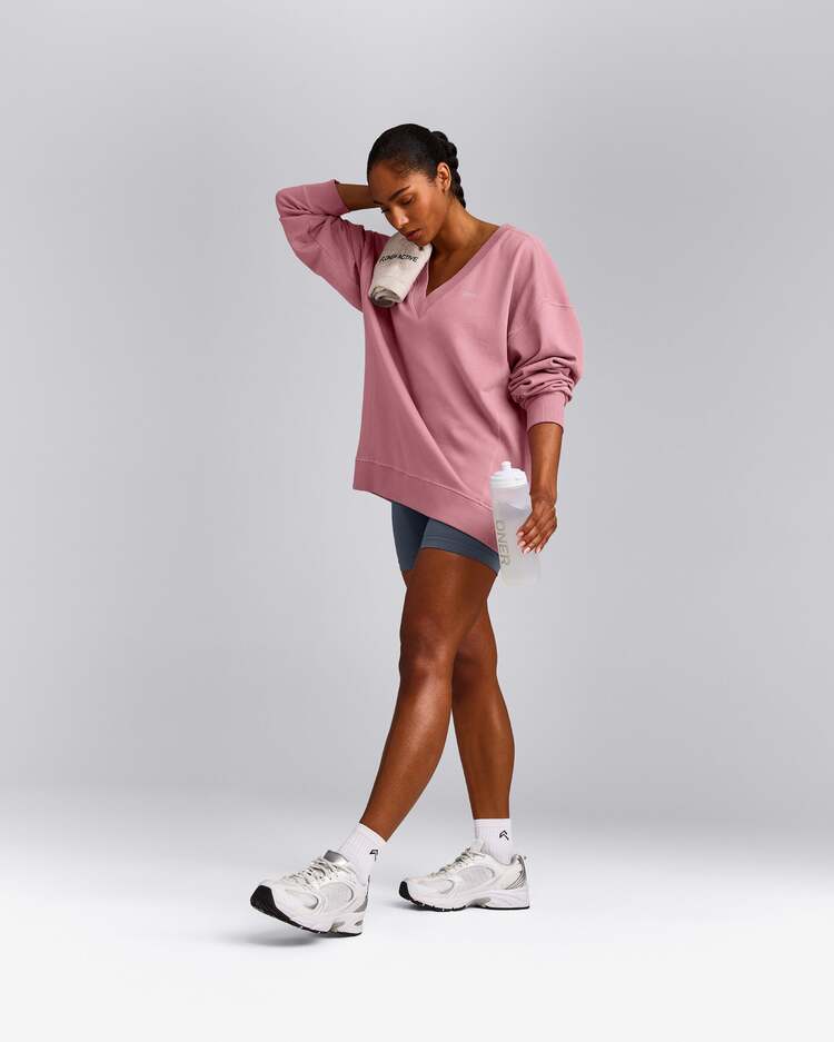 Oner Active Vintage V Yaka Sweatshirt