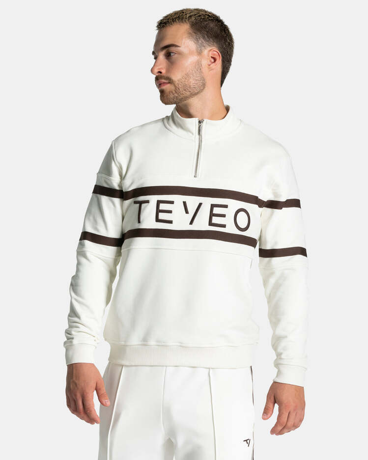 TEVEO Club Yarım Fermuarlı Kazak (Espresso)