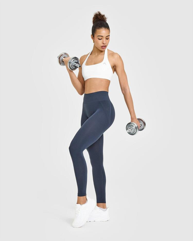 Oner Active Seamless Yüksek Bel Spor Tayt - True blue