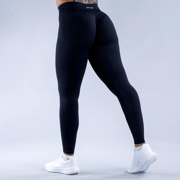 DFYNE Seamless Scrunch Tayt - Jet Black