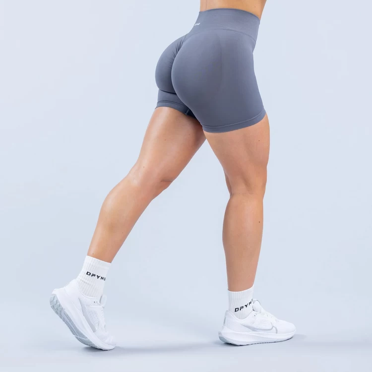 DFYNE Şekillendirici Seamless Spor Şort - Koyu Taş Grisi