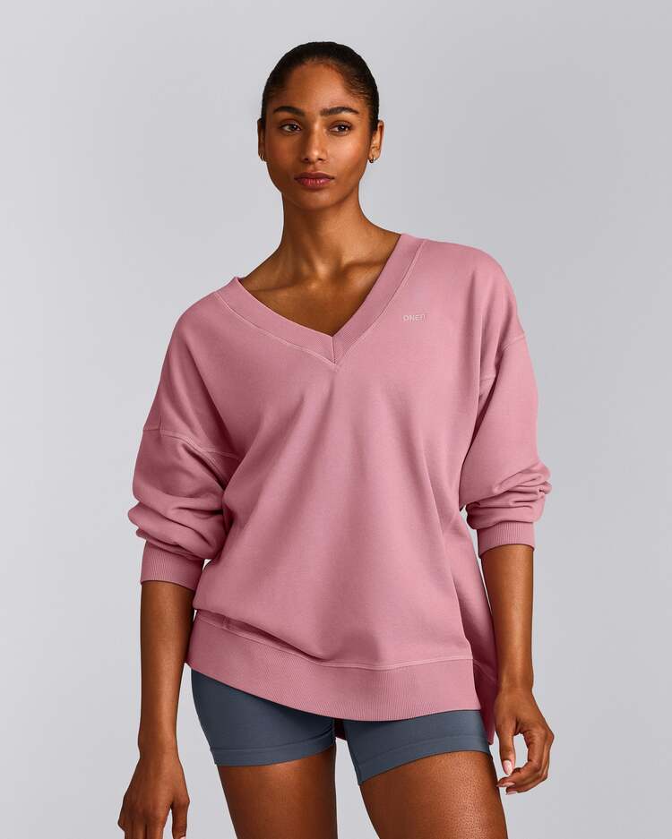 Oner Active Vintage V Yaka Sweatshirt