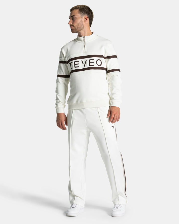 TEVEO Club Yarım Fermuarlı Kazak (Espresso)