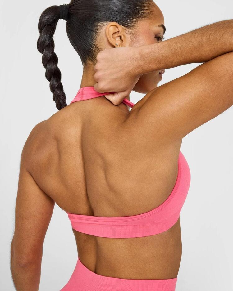 Oner Active Halter Seamless Bra - Pembe