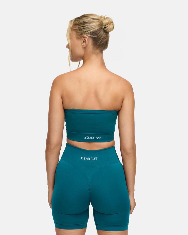 Oace Askılı Bandeau Bra - Petrol Yeşili