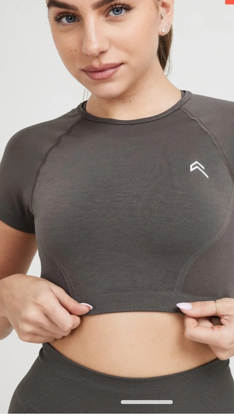 Oneractive Crop Kısa Kol