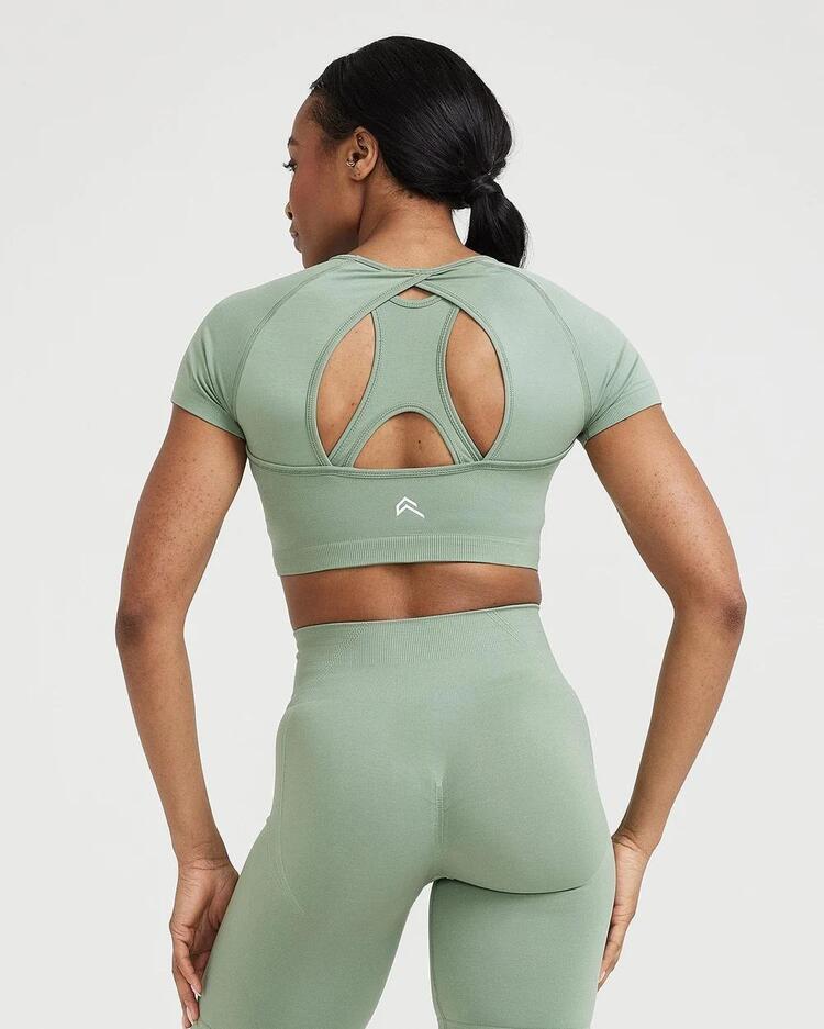 Oneractive Crop Kısa Kol