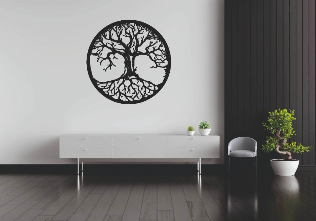 Hayat Ağacı MDF Duvar Dekoru 40×40 cm
