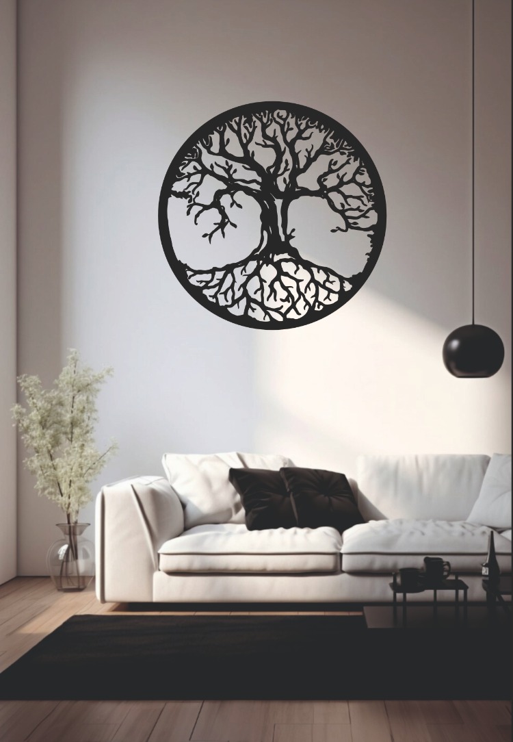 Hayat Ağacı MDF Duvar Dekoru 40×40 cm