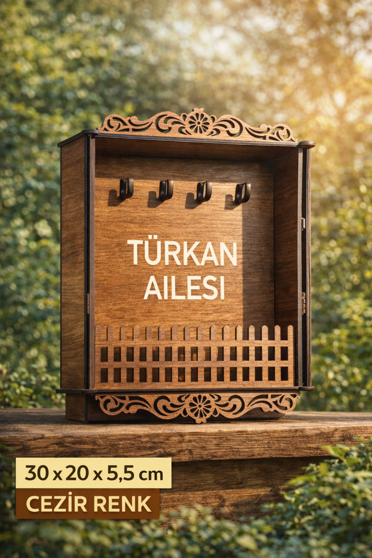 Kişiye Özel Aile Anahtarlık Askılığı