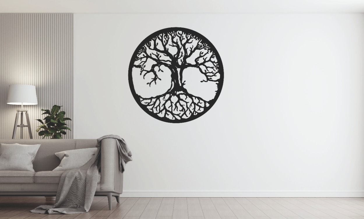 Hayat Ağacı MDF Duvar Dekoru 40×40 cm