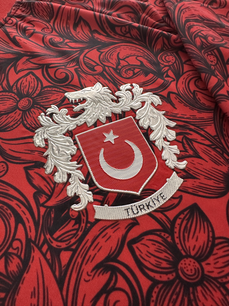 Türkiye Bozkurt Kırmızı Profesyonel Tasarım Forma