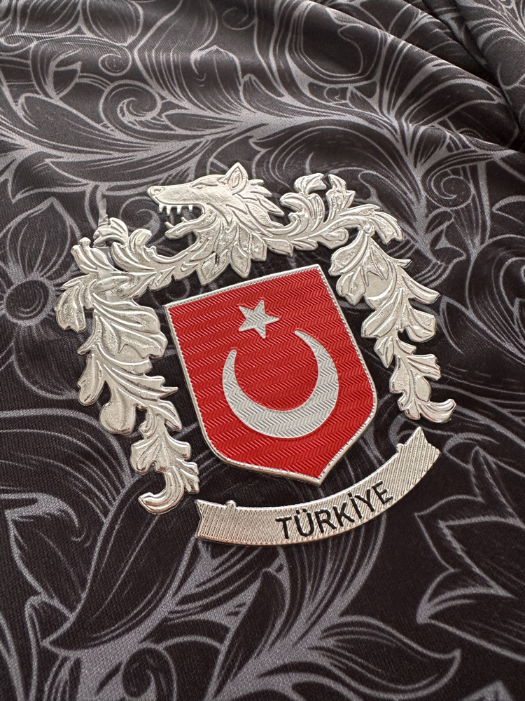 Türkiye Bozkurt Siyah Profesyonel Tasarım Forma