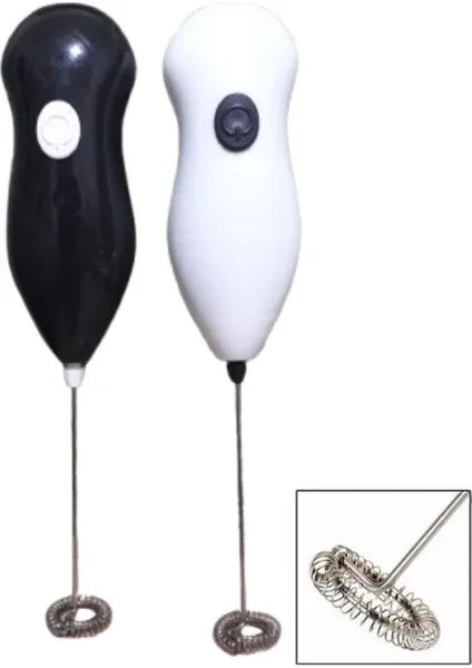 Pilli Mini Mixer Kahve Süt Köpürtücü Karıştırıcı Cappuccino Mixer