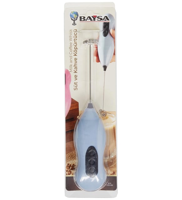 Pilli Mini Mixer Kahve Süt Köpürtücü Karıştırıcı Cappuccino Mixer