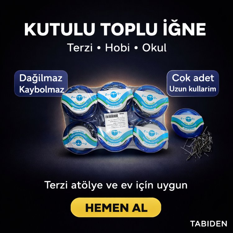 Kutulu Toplu İğne | Terzi ve Hobi İçin Pratik İğne Seti
