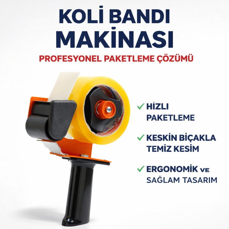 Profesyonel Koli Bandı Makinası – Ergonomik Paketleme Bandı Dispenseri