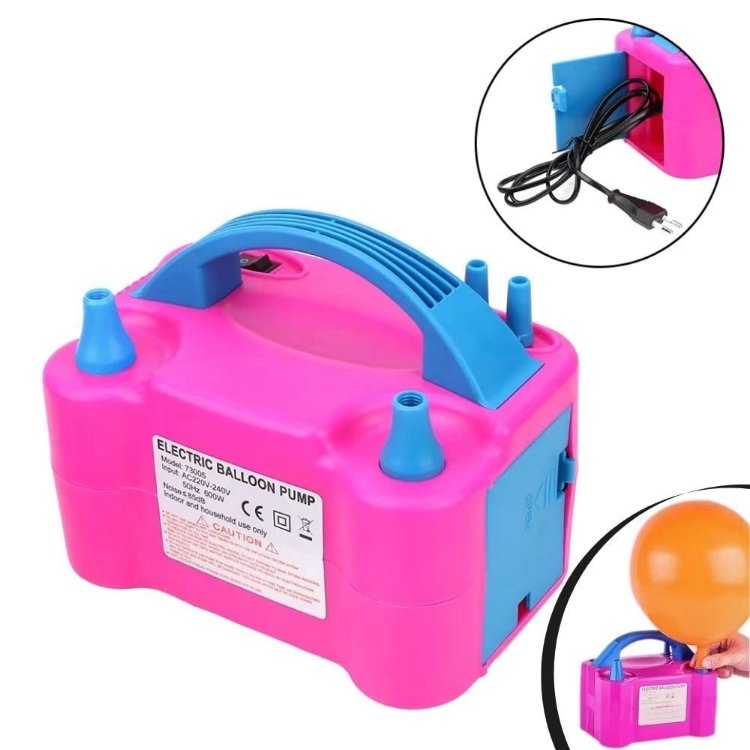 Çift Başlıklı Elektrikli Balon Şişirme Pompası