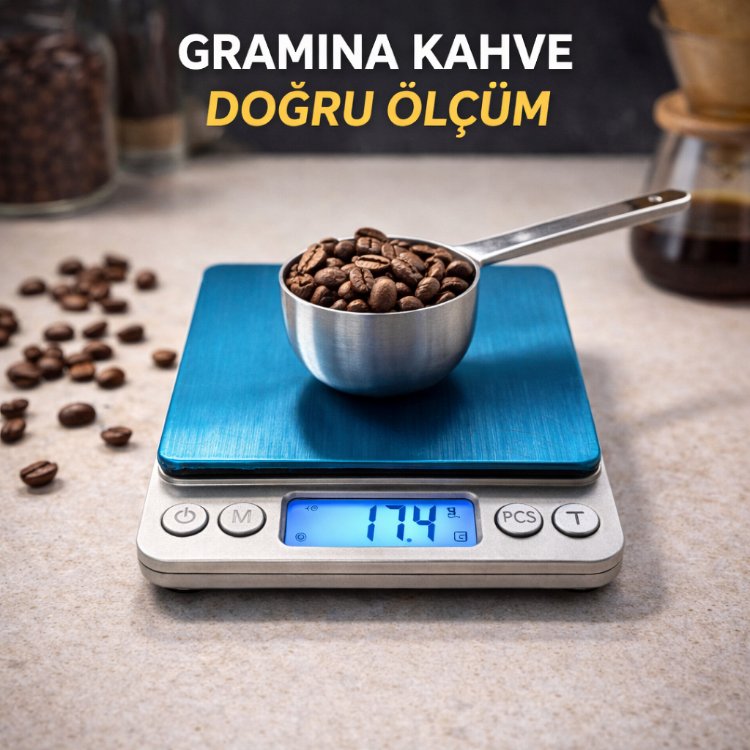 Elektronik Dijital Hassas Tartı 5KG 0.1g Mutfak Kahve Ölçüm Terazisi