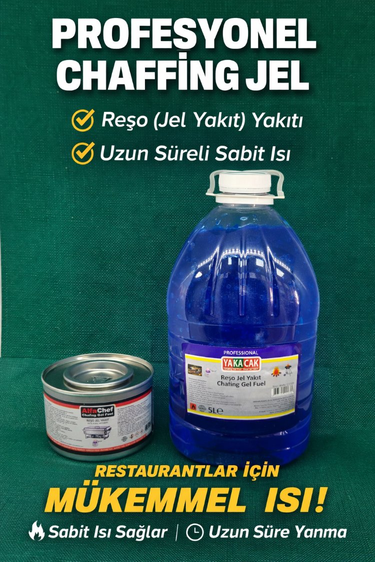 Reşo Jel Yakıt 5L Dumansız Kokusuz Chafing Fuel Otel Restoran Catering